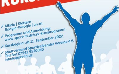 SSV Kursprogramm Herbst / Winter 2022 ist online